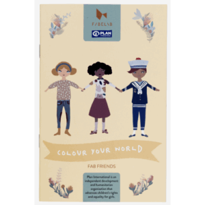 Libro da colorare Fabelab x PLAN International, Colora il tuo mondo