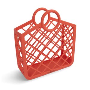 Filibabba – Borsa da spiaggia in silicone - Rosso caldo
